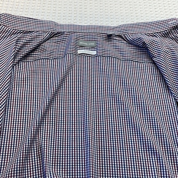 NWT Michael Kors Button Down Shirt Slim Tall Size 18 38/39 2XL - Picture 10 of 11